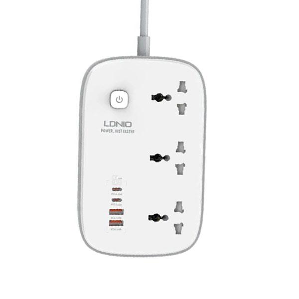 11 LDNIO SC3416 65W GAN FAST CHARGING 3250W POWER EXTENSION 3 SOCKETS 2 USB-C + 2 USB-A - Image 1
