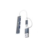 SPEED-X SP-UTC41 2IN1 4 PORT USB HUB 3.0