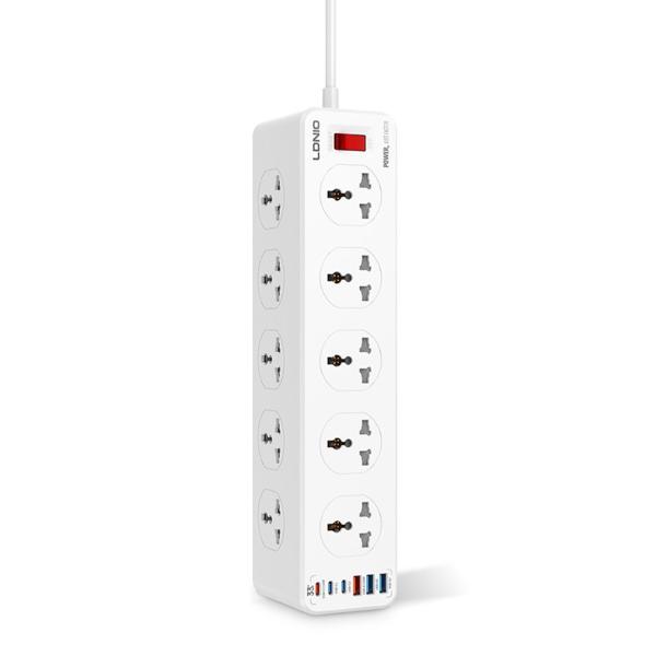 32f84014851766742614 LDNIO SC10610C 2500W POWER EXTENSION 10 SOCKETS 3 USB-C PD + 3 USB-A QC3.0 - Image 1