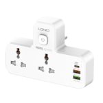 LDNIO SC2311 20W PD FAST CHARGING 2500W POWER EXTENSION TOUCH NIGHT LAMP 2 SOCKETS 1 USB-C +2 USB-A