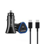 SAMSUNG CAR CHARGER FAST CHARGING 3.0 TYPE C 25W WITH TYPE C CABLE