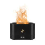 Flame Air Humidifier & Essential Oil Diffuser – Ultrasonic Cool Mist Aroma Diffuser with Realistic Fire Light Effects, Auto-Shutoff Protection for Home, Office, and Bedroom