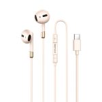 REMAX RM-05A METAL TYPE-C WIRED EARPHONES WITH MIC (APRICOT)